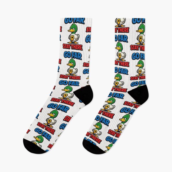 Item preview, Go Far Stay There Funny Duck Travel Joke designed and sold by TeeTimeTreasure.