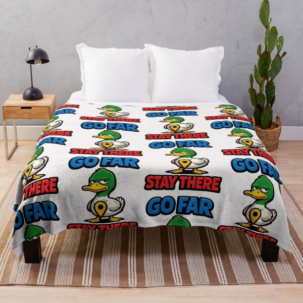 Item preview, Go Far Stay There Funny Duck Travel Joke designed and sold by TeeTimeTreasure.