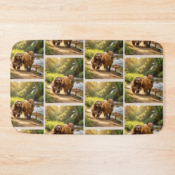 Item preview, Cute Sloth Capybara Slow Pals Jungle Animal Friends designed and sold by BagFactoryUK.
