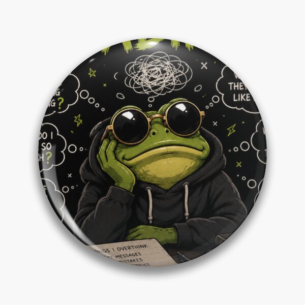 Item preview, Chill Mode Frog on Lily Pad | Cute Sunset Nature Illustration designed and sold by nature's world.