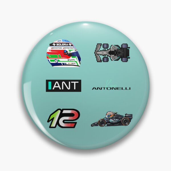 Item preview, Kimi Antonelli F1 2026 sticker pack  designed and sold by Pink Polar F1.