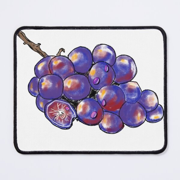 Item preview, Fresh Purple Grapes Fruit Illustration designed and sold by AbbyWorldStudio.