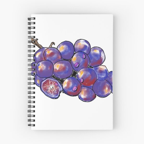 Item preview, Fresh Purple Grapes Fruit Illustration designed and sold by AbbyWorldStudio.