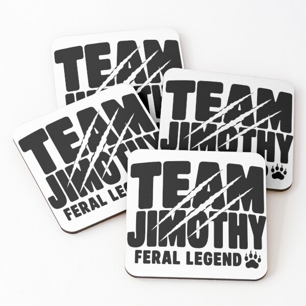 Item preview, Team Jimothy Cracked Bold Typography Feral Legend Gift for Raccoon Lovers designed and sold by Nightarel.