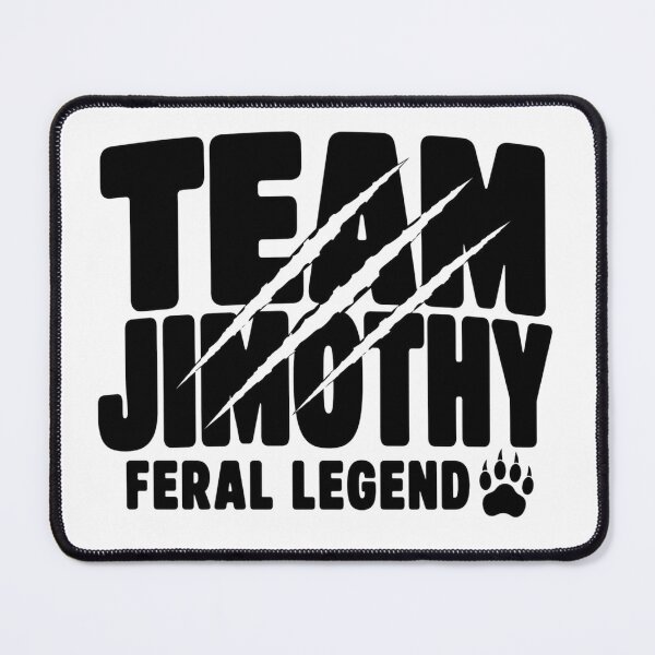 Item preview, Team Jimothy Cracked Bold Typography Feral Legend Gift for Raccoon Lovers designed and sold by Nightarel.