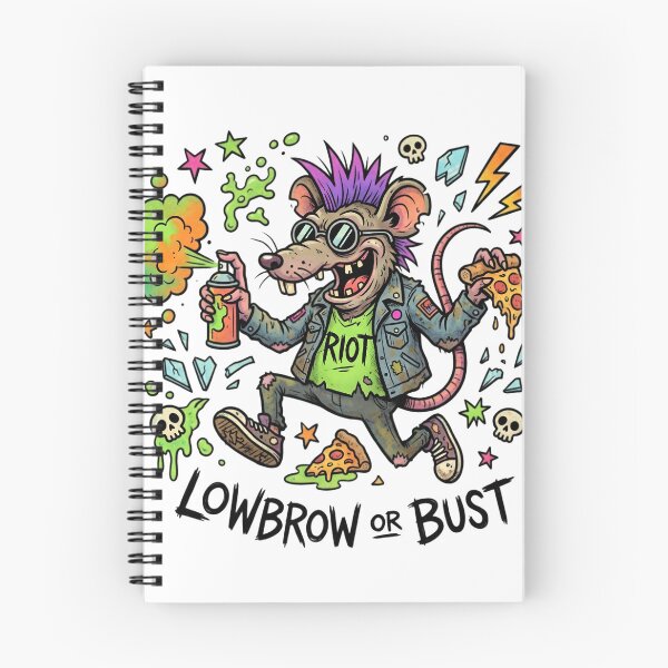 Item preview, Lowbrow or Bust Punk Rat Sticker | Graffiti Riot Rat | Pop Surreal Street Art Cartoon Graphic designed and sold by Bhaskar Digital Art.