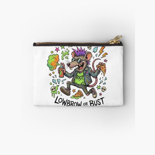 Item preview, Lowbrow or Bust Punk Rat Sticker | Graffiti Riot Rat | Pop Surreal Street Art Cartoon Graphic designed and sold by Bhaskar Digital Art.