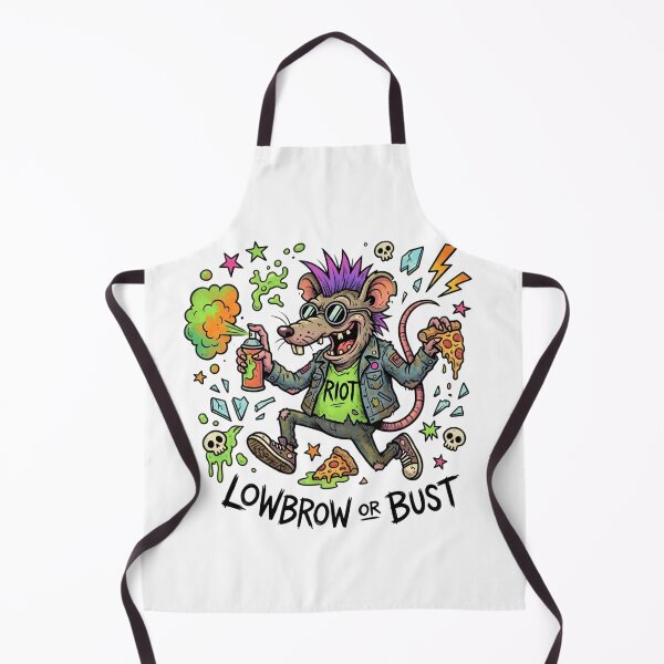 Item preview, Lowbrow or Bust Punk Rat Sticker | Graffiti Riot Rat | Pop Surreal Street Art Cartoon Graphic designed and sold by Bhaskar Digital Art.