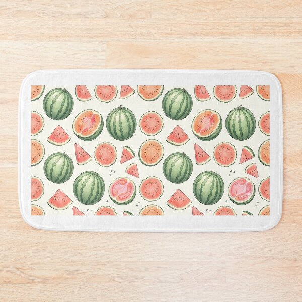 Item preview, Pastel Watermelon Pattern Sticker | Cute Summer Fruit Decal | Pastel Pink & Green Watermelon Slice Vinyl Sticker | Aesthetic Fresh Fruit Pattern Decal designed and sold by SergioMiklos.