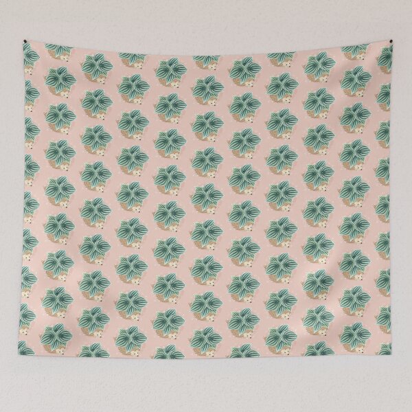 Item preview, Hedgehog Under Peperomia Watermelon Leaf designed and sold by Khotekmei.