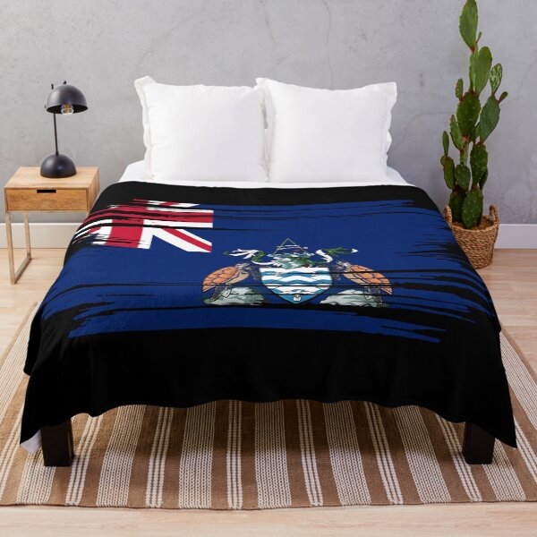 Item preview, Distressed Ascension Island Flag SH-AC designed and sold by shitpostee.