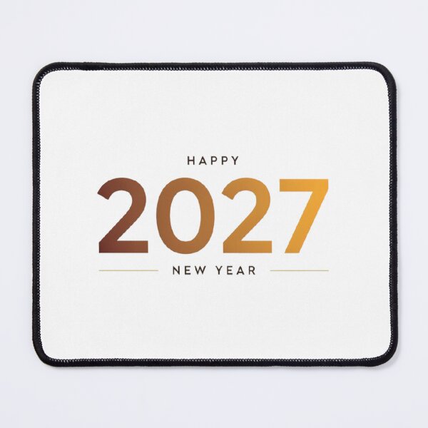 Item preview, Happy 2027 New Year Gold Typography Celebration Design designed and sold by Craft99.