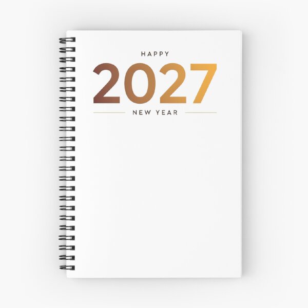 Item preview, Happy 2027 New Year Gold Typography Celebration Design designed and sold by Craft99.