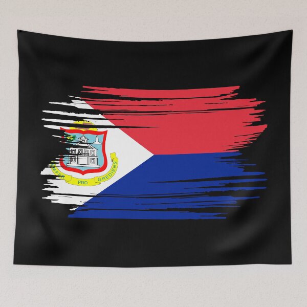 Item preview, Distressed Sint Maarten Flag SX designed and sold by shitpostee.