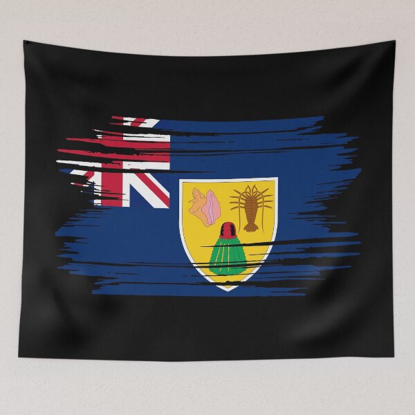 Item preview, Distressed Turks And Caicos Islands Flag TC designed and sold by shitpostee.