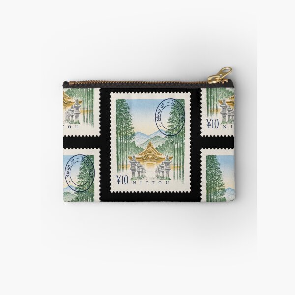 Item preview, Nikko Japan Toshogu Shrine Forest Skyline Stamp Sticker designed and sold by stickercuffs.