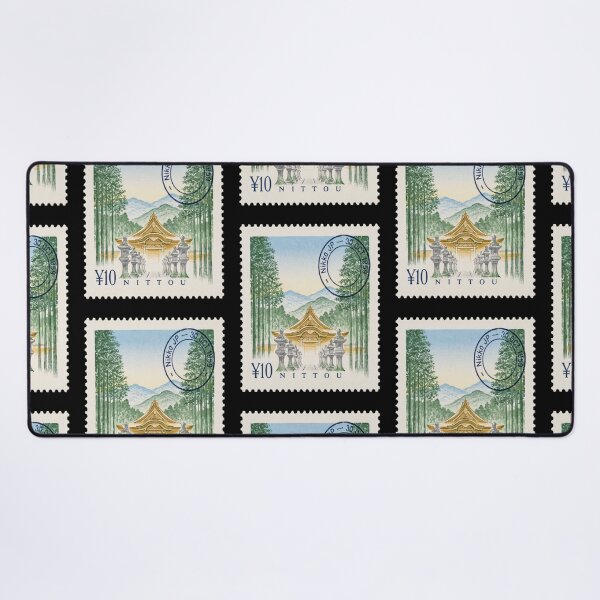 Item preview, Nikko Japan Toshogu Shrine Forest Skyline Stamp Sticker designed and sold by stickercuffs.