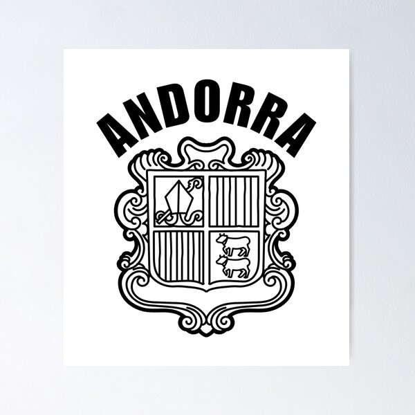 Item preview, Andorra coat of arms designed and sold by Peerless-Prime.
