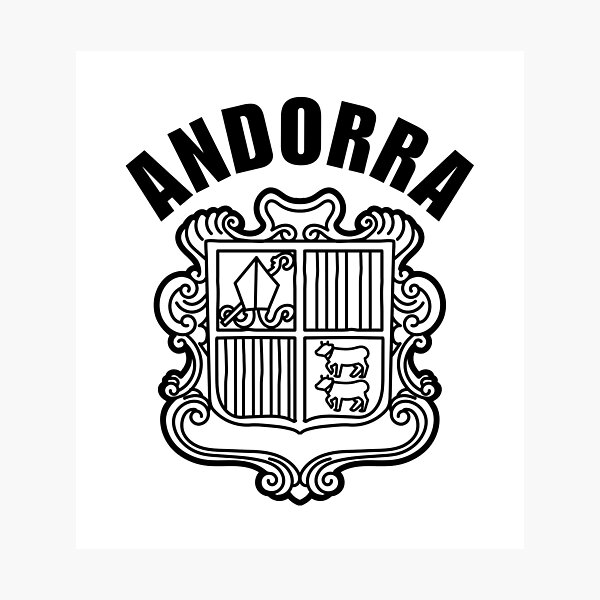 Item preview, Andorra coat of arms designed and sold by Peerless-Prime.