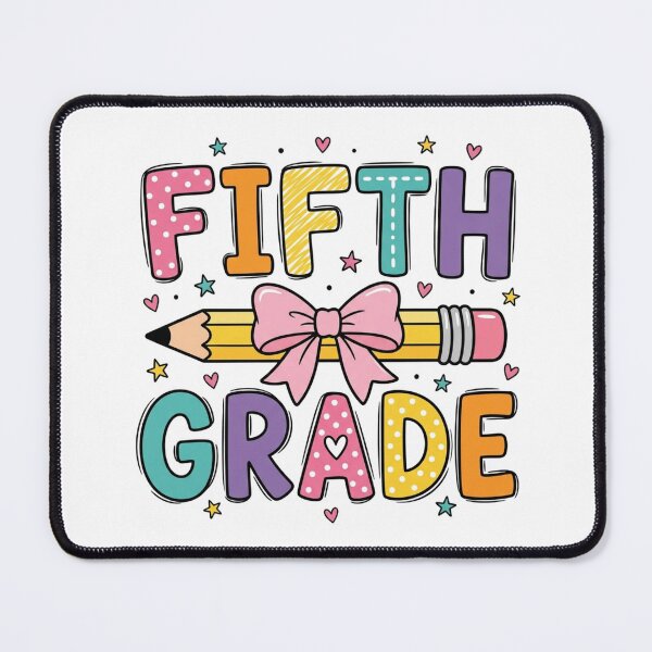 Item preview, Cute Fifth Grade Teacher Back to School Pencil Bow designed and sold by raedattia.