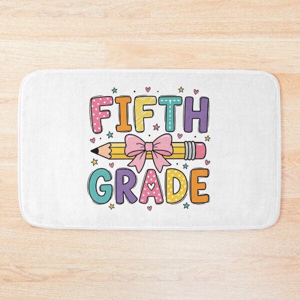 Item preview, Cute Fifth Grade Teacher Back to School Pencil Bow designed and sold by raedattia.