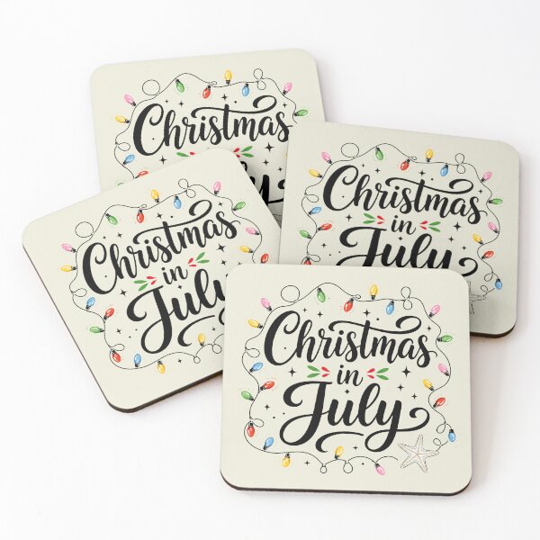 Item preview, Christmas in July Lights Summer Xmas designed and sold by Doodletext.