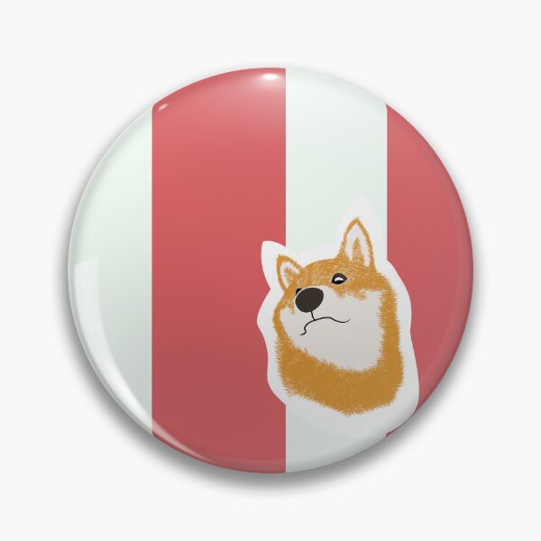 Item preview, Thick stripe (red, white) with Shiba Inu designed and sold by ShibaCruise-On.