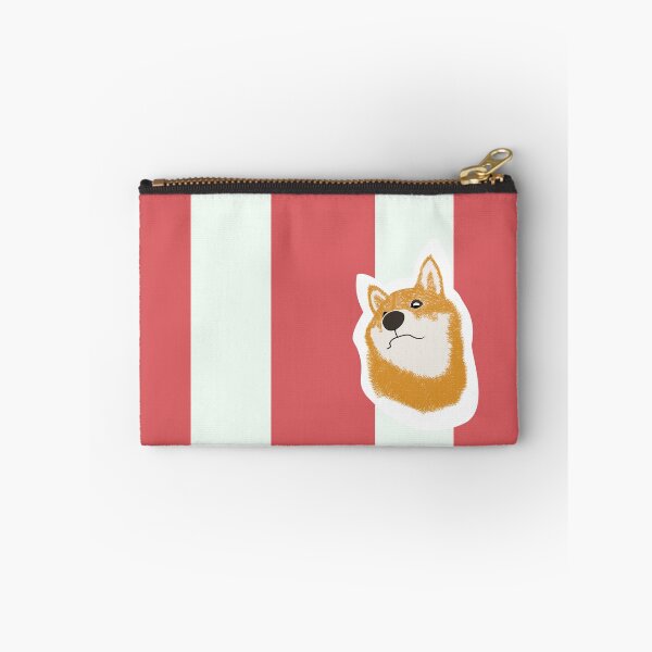 Item preview, Thick stripe (red, white) with Shiba Inu designed and sold by ShibaCruise-On.