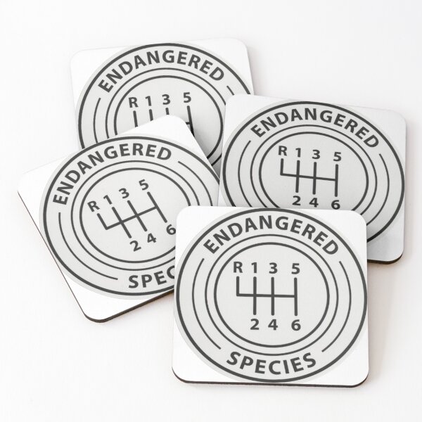 Item preview, Endangered Species Manual Gear Shift Car Enthusiast Design designed and sold by Craft99.