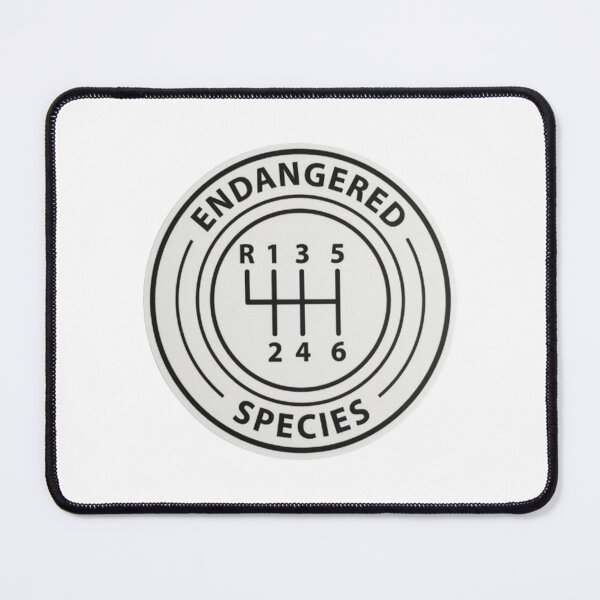 Item preview, Endangered Species Manual Gear Shift Car Enthusiast Design designed and sold by Craft99.
