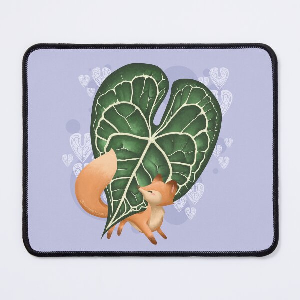 Item preview, Fox and the Anthurium Clarinervium Leaf designed and sold by Khotekmei.