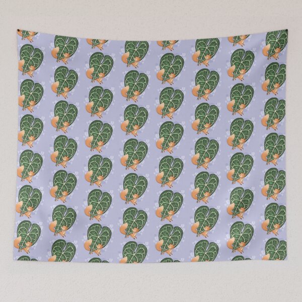 Item preview, Fox and the Anthurium Clarinervium Leaf designed and sold by Khotekmei.