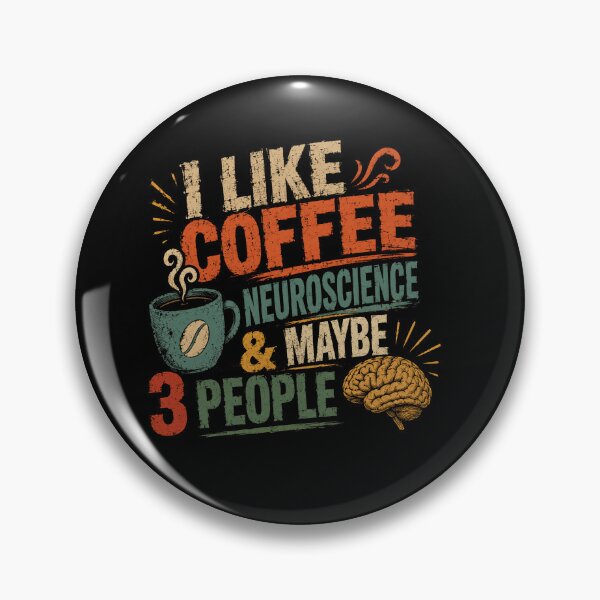Item preview, I Like Coffee Neuroscience & Maybe 3 People Neuroscientist Brain Science Coffee Lover Introvert Humor designed and sold by SkeletonsDanger.