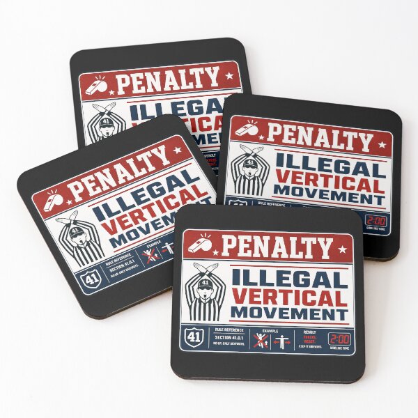 Item preview, 41 (forty-ooooone) SIDEWAYS SOCIETY COLLECTION - SPORTS - Penalty Illegal Vertical Movement designed and sold by WheelieGdArt.