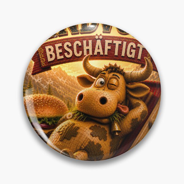 Artikelvorschau, Rindvoll Beschäftigt Funny Cow Burger - lustige Kuh genießt Burger  entworfen und verkauft von JBXDesigner.