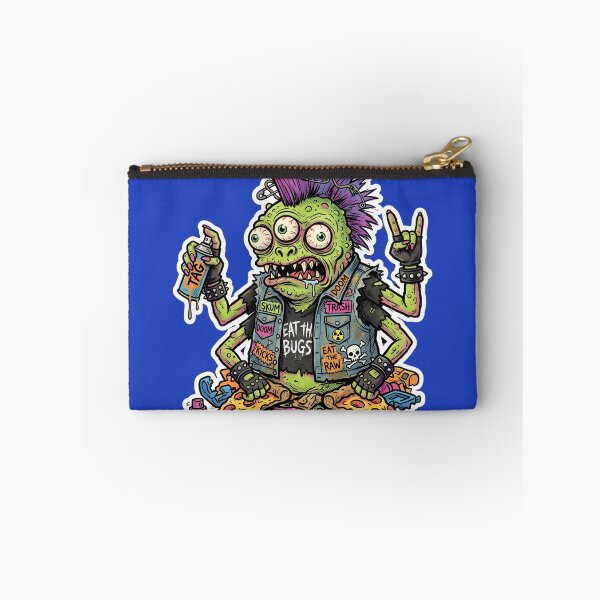 Item preview, Punk Zombie Monster Sticker | Weird Horror Cartoon | Gothic Graffiti Art | Halloween Creepy Creature | Alternative Punk Rock Design designed and sold by Bhaskar Digital Art.