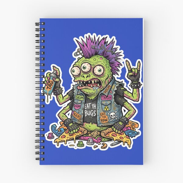 Item preview, Punk Zombie Monster Sticker | Weird Horror Cartoon | Gothic Graffiti Art | Halloween Creepy Creature | Alternative Punk Rock Design designed and sold by Bhaskar Digital Art.