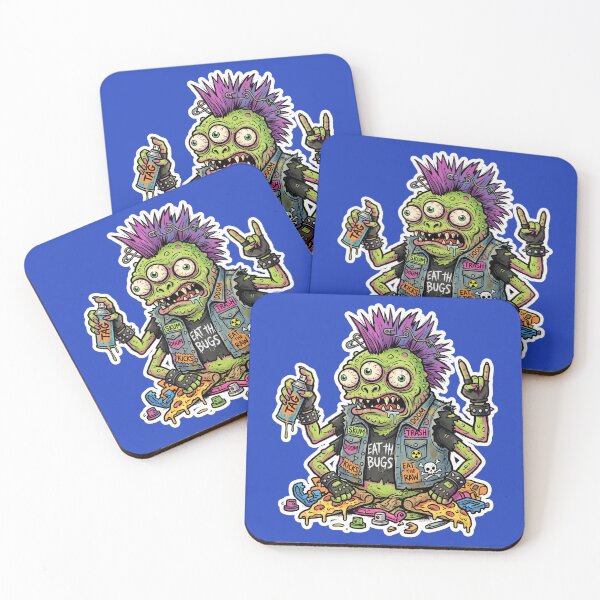 Item preview, Punk Zombie Monster Sticker | Weird Horror Cartoon | Gothic Graffiti Art | Halloween Creepy Creature | Alternative Punk Rock Design designed and sold by Bhaskar Digital Art.