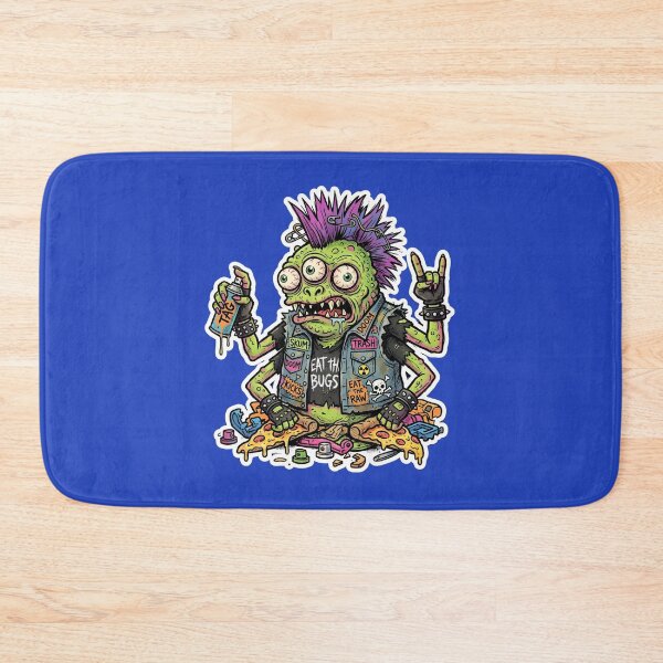 Item preview, Punk Zombie Monster Sticker | Weird Horror Cartoon | Gothic Graffiti Art | Halloween Creepy Creature | Alternative Punk Rock Design designed and sold by Bhaskar Digital Art.