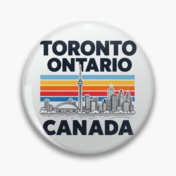 Item preview, Toronto Ontario Canada Minimalist Skyline Retro Colors designed and sold by HowToCanadian.