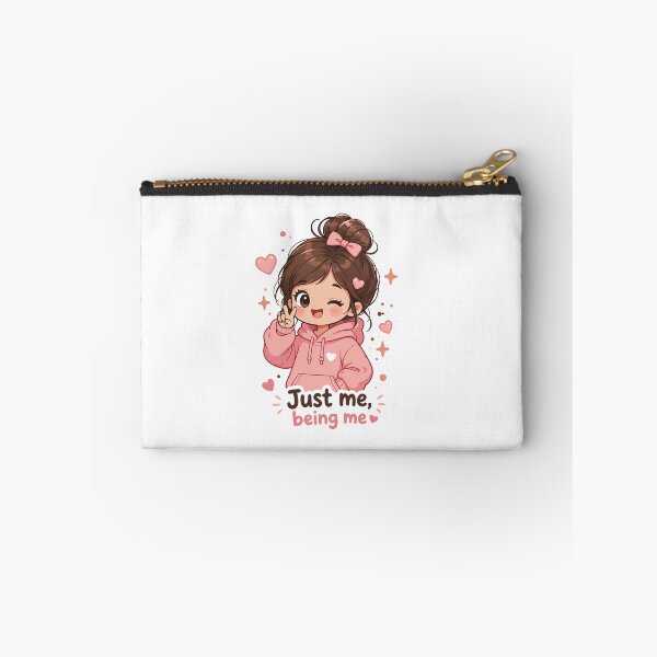 Item preview, Just Me Being Me Cute Kawaii Girl Sticker designed and sold by Charul2dartist.