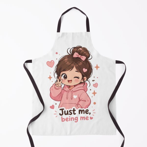 Item preview, Just Me Being Me Cute Kawaii Girl Sticker designed and sold by Charul2dartist.