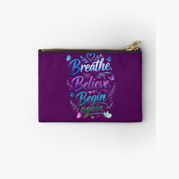 Item preview, Mind  and  Wellness  quote-Breathe Believe  Begin  Again designed and sold by Brewgoodness.