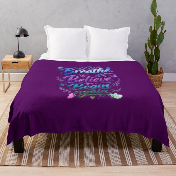 Item preview, Mind and Wellness quote-Breathe Believe Begin Again designed and sold by Brewgoodness.