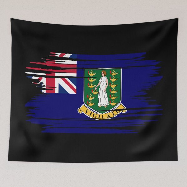 Item preview, Distressed British Virgin Islands Flag VG designed and sold by shitpostee.