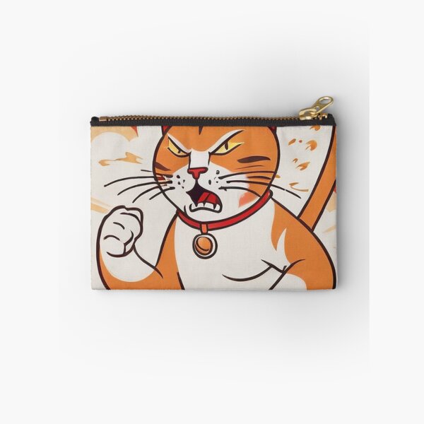 Item preview, Art - Stylized Aggressive Feline, Expressive Manga Portrait designed and sold by World-Pets.