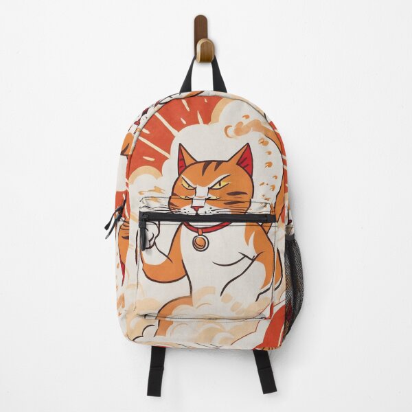 Item preview, Art - Stylized Aggressive Feline, Expressive Manga Portrait designed and sold by World-Pets.