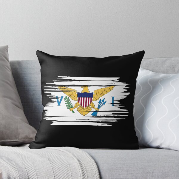 Item preview, Distressed United States Virgin Islands Flag VI designed and sold by shitpostee.