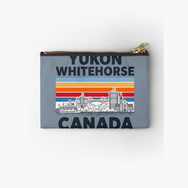 Item preview, Yukon Whitehorse Canada Minimalist Skyline Retro Colors designed and sold by HowToCanadian.