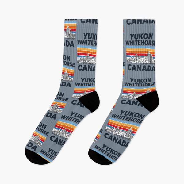 Item preview, Yukon Whitehorse Canada Minimalist Skyline Retro Colors designed and sold by HowToCanadian.